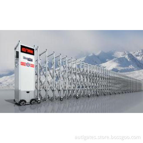 Trackless Government Entrance Electric Retractable Gate , A